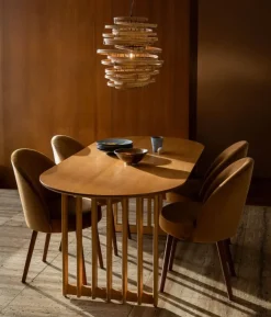 Barlet uitschuifbare Eettafel Eikenhout 200cm
