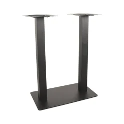 Bartafel Tafelpoot Dubbel Zwart Metaal Dubbel 92cm