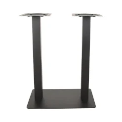 Bartafel Tafelpoot Dubbel Zwart Metaal Dubbel 92cm