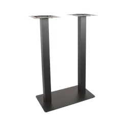 Bartafel Tafelpoot Dubbel Zwart Metaal Dubbel 108cm