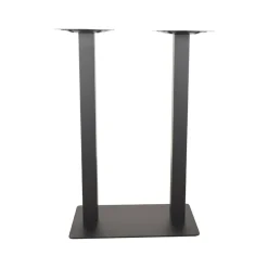 Bartafel Tafelpoot Dubbel Zwart Metaal Dubbel 108cm
