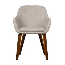 Base Eetkamerstoel velvet melange zand