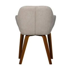 Base Eetkamerstoel velvet melange zand