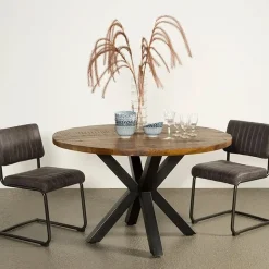 Basto Ronde Eettafel mango naturel matt 130x130cm