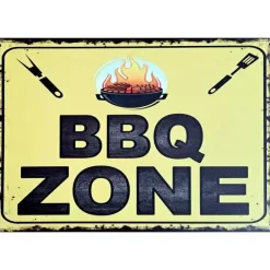 BBQ Barbeque Zone H - metalen bord