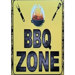BBQ Zone - metalen bord