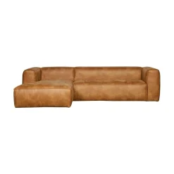 Bean Hoekbank links ecoleer cognac 305cm