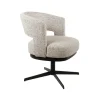 Beau eetkamerfauteuil draaipoot Gebroken wit