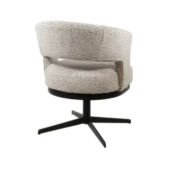 Beau eetkamerfauteuil draaipoot Gebroken wit