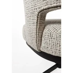 Beau eetkamerfauteuil draaipoot Gebroken wit
