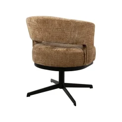 Beau eetkamerfauteuil draaipoot Bruin