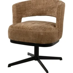 Beau eetkamerfauteuil draaipoot Bruin