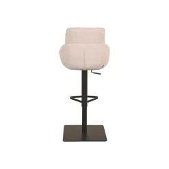 Beauty Barkruk verstelbaar Boucle creme
