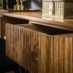 Belisa kaptafel 2 lades mangohout 110cm