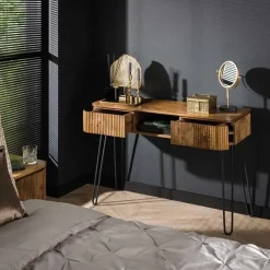 Belisa kaptafel 2 lades mangohout 110cm