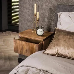 Belisa Nachtkastje organisch set van 2 zwevend mangohout
