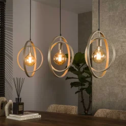 Bellamy 3-lichts Hanglamp Beige