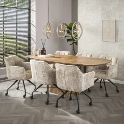 Bellamy 3-lichts Hanglamp Beige