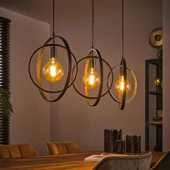 Bellamy 3-lichts hanglamp industrieel