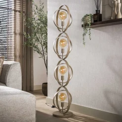 Bellamy 4-lichts Vloerlamp Beige