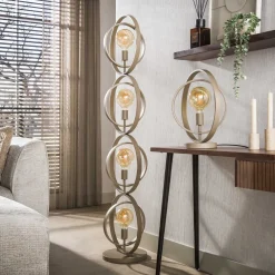 Bellamy 4-lichts Vloerlamp Beige