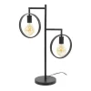 Bellivia Tafellamp 2-lichts Charcoal Zwart
