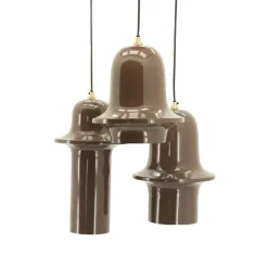 Bellure 3-lichts getrapte Hanglamp Bruin