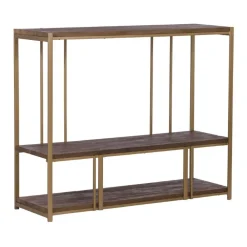 Belvedere boekenkast laag met 3 planken manghout 120cm