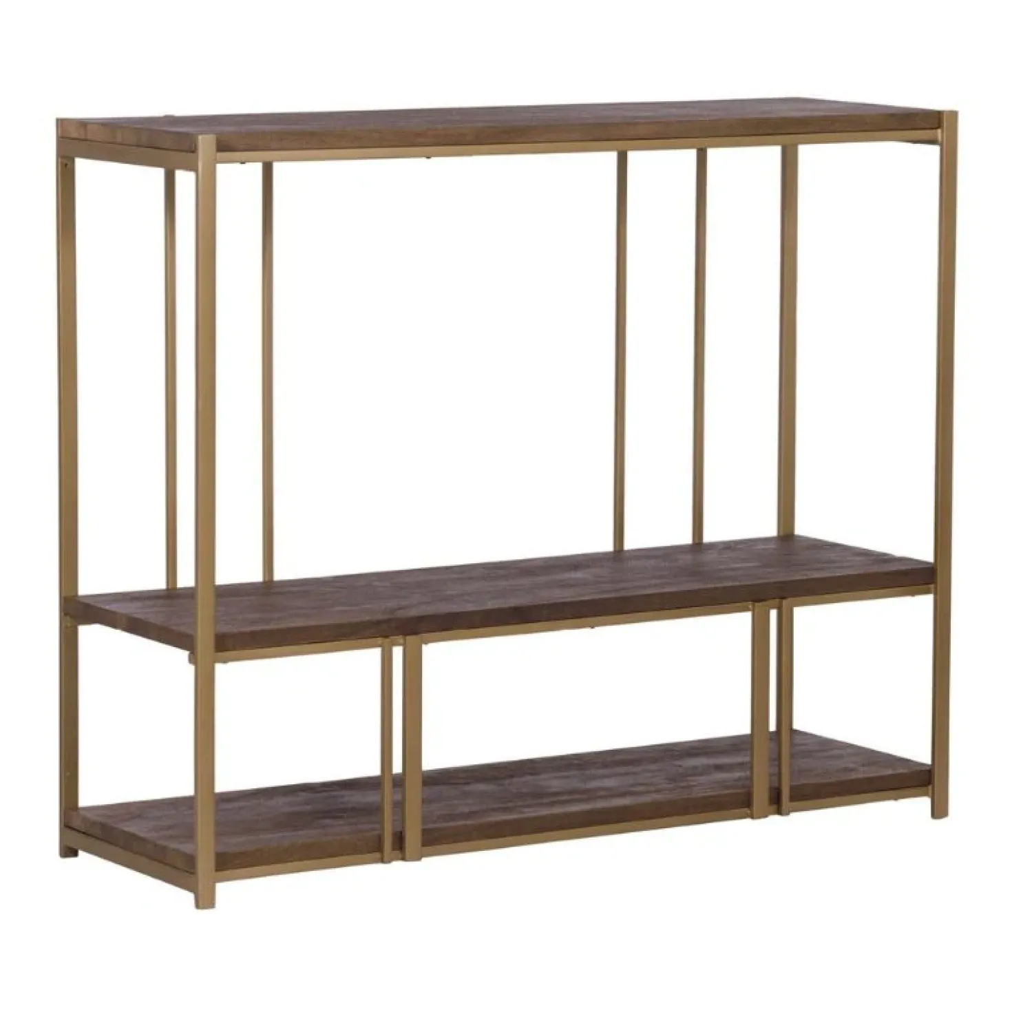Belvedere boekenkast laag met 3 planken manghout 120cm