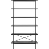 Belvero open Boekenkast Zwart 94cm