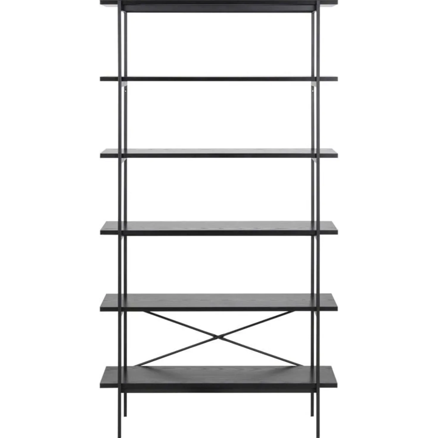 Belvero open Boekenkast Zwart 94cm
