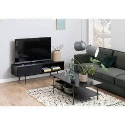 Belvero Tv meubel Zwart 140cm