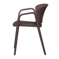 Bent Tuinstoel kunststof paars/bruin