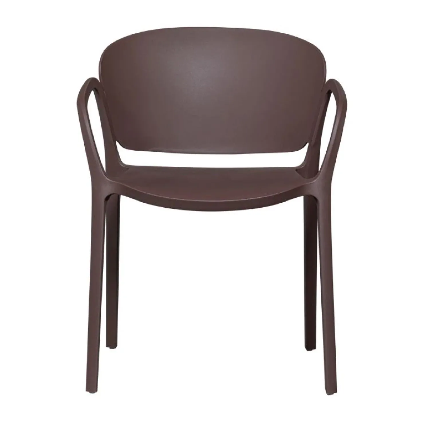 Bent Tuinstoel kunststof paars/bruin
