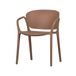 Bent Tuinstoel kunststof zalmroze