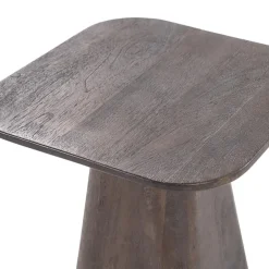 Bijzettafel Aron vierkant 40×40 bruin