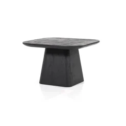 Bijzettafel Aron vierkant 60×60 zwart