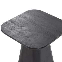 Bijzettafel Aron vierkant 40×40 zwart