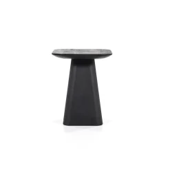 Bijzettafel Aron vierkant 40×40 zwart