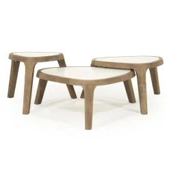 Bijzettafel Fred mangohout 38cm