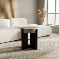 Bijzettafel Juliet beige 40cm