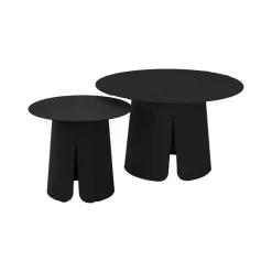Bijzettafel Oslo set van 2 antraciet