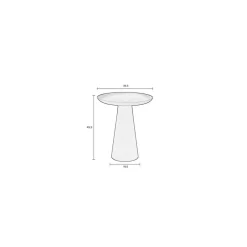 Bijzettafel Ringar Groot Beige 39cm