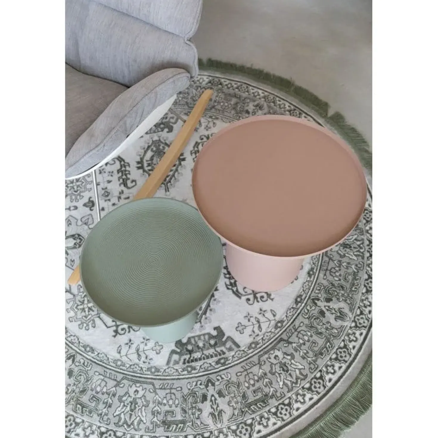 Bijzettafel Ringar Groot Roze 39cm
