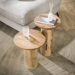 Billy Bijzettafel XL Acaciahout naturel 40cm