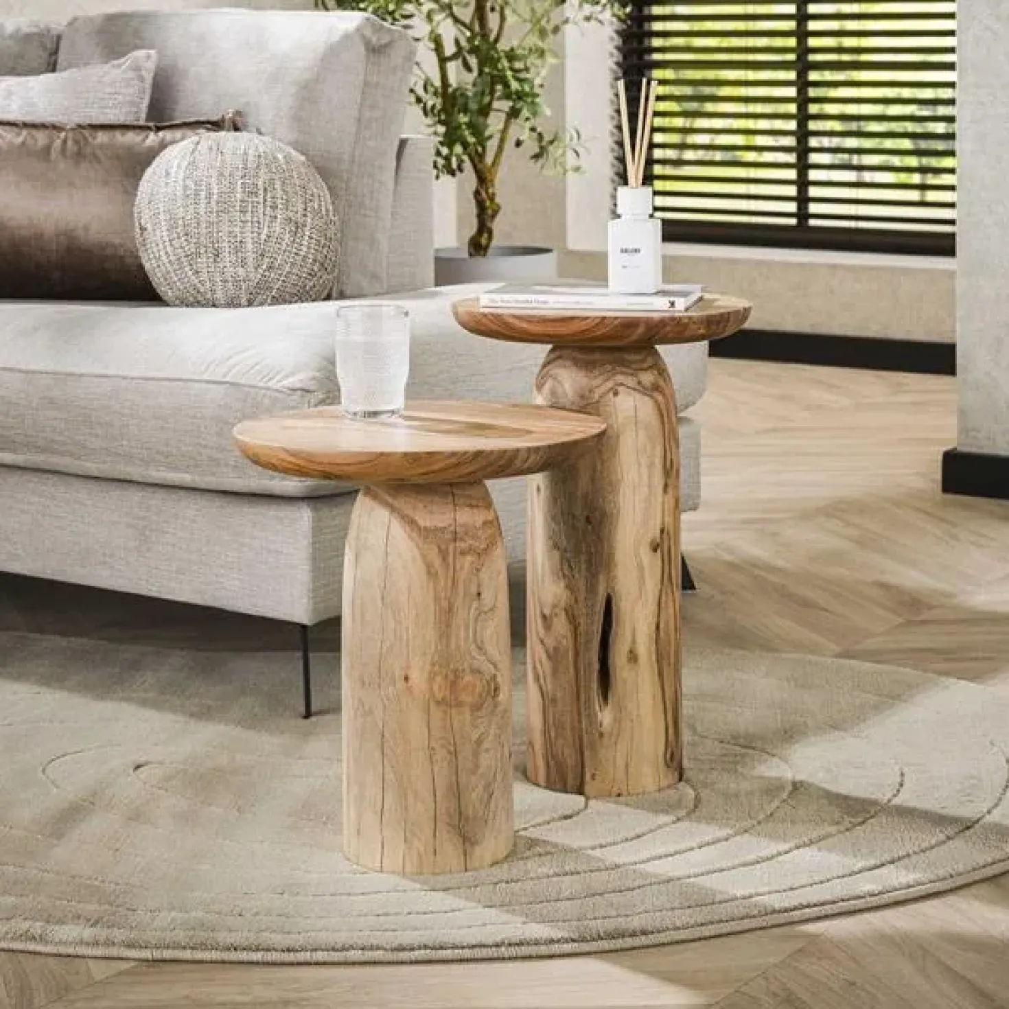 Billy Bijzettafel XL Acaciahout naturel 40cm