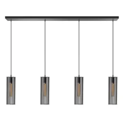 Birdy 4-lichts hanglamp zwart
