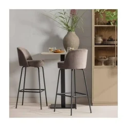 Bistro Bartafel poot metaal zwart
