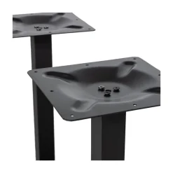 Bistro Tafelpoot vierkant metaal zwart