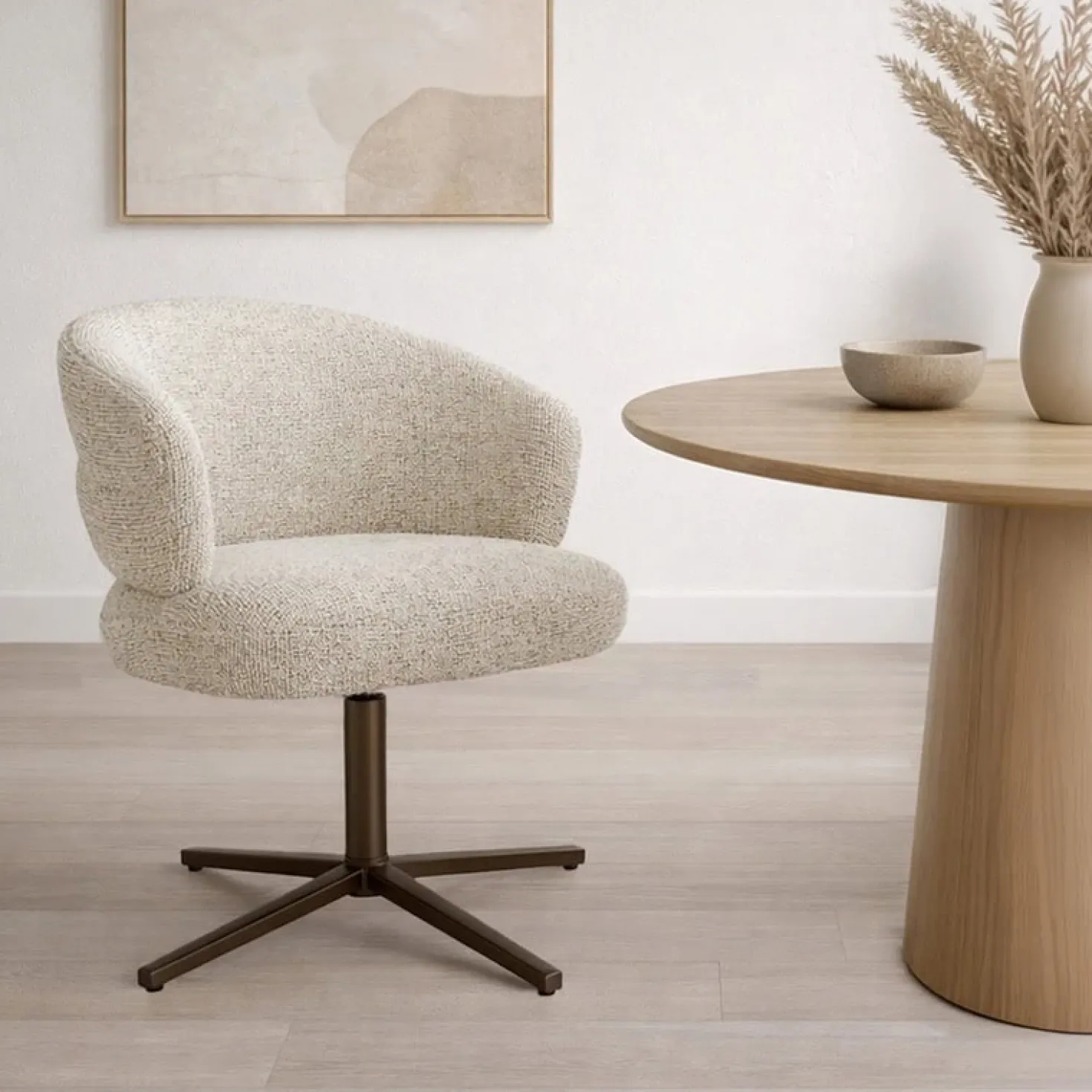 Blake Eetkamerfauteuil Beige